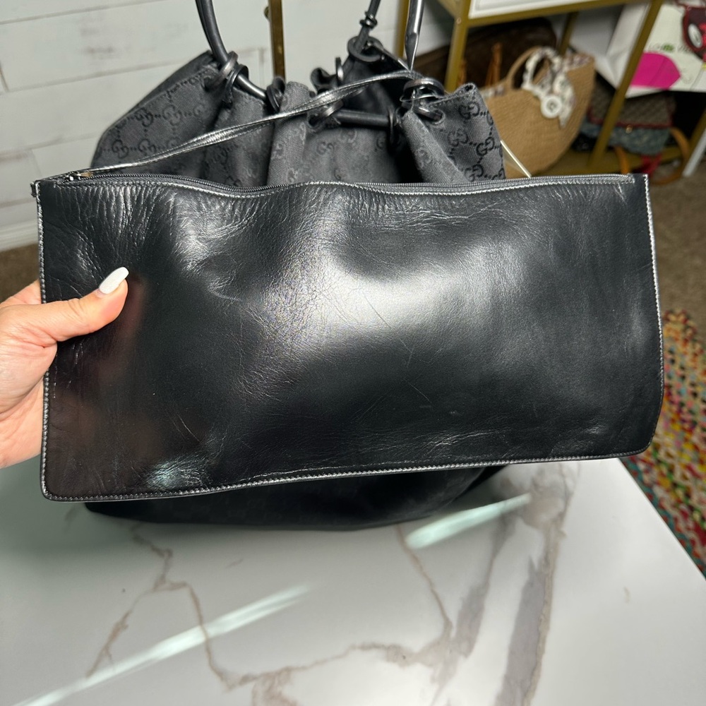 Gucci Canvas Bucket Bag - Picture 6 of 11